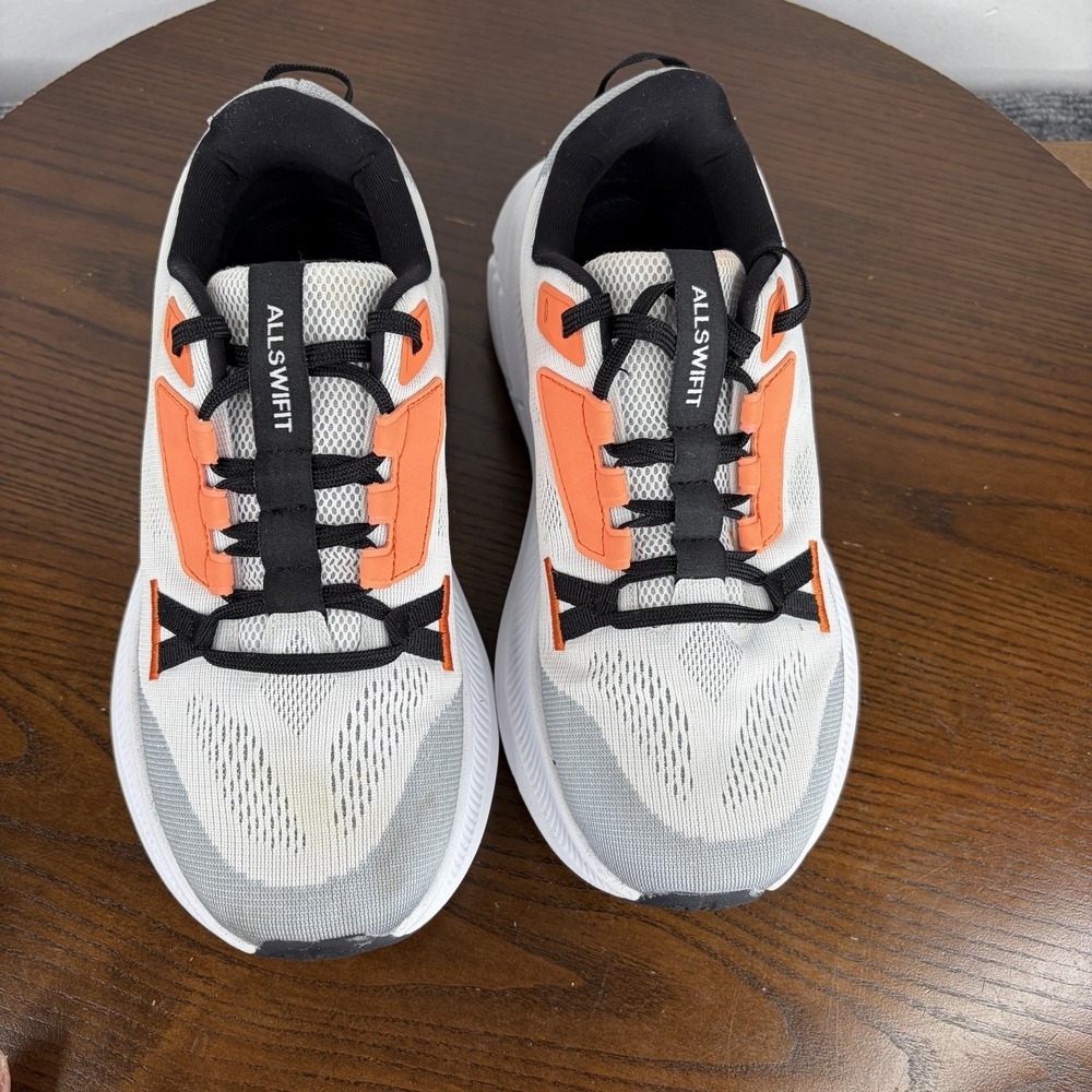 AllSwifit Shoes Women's 6 White Orange Gray Athletic Running Lace Up Sneaker - Picture 10 of 16